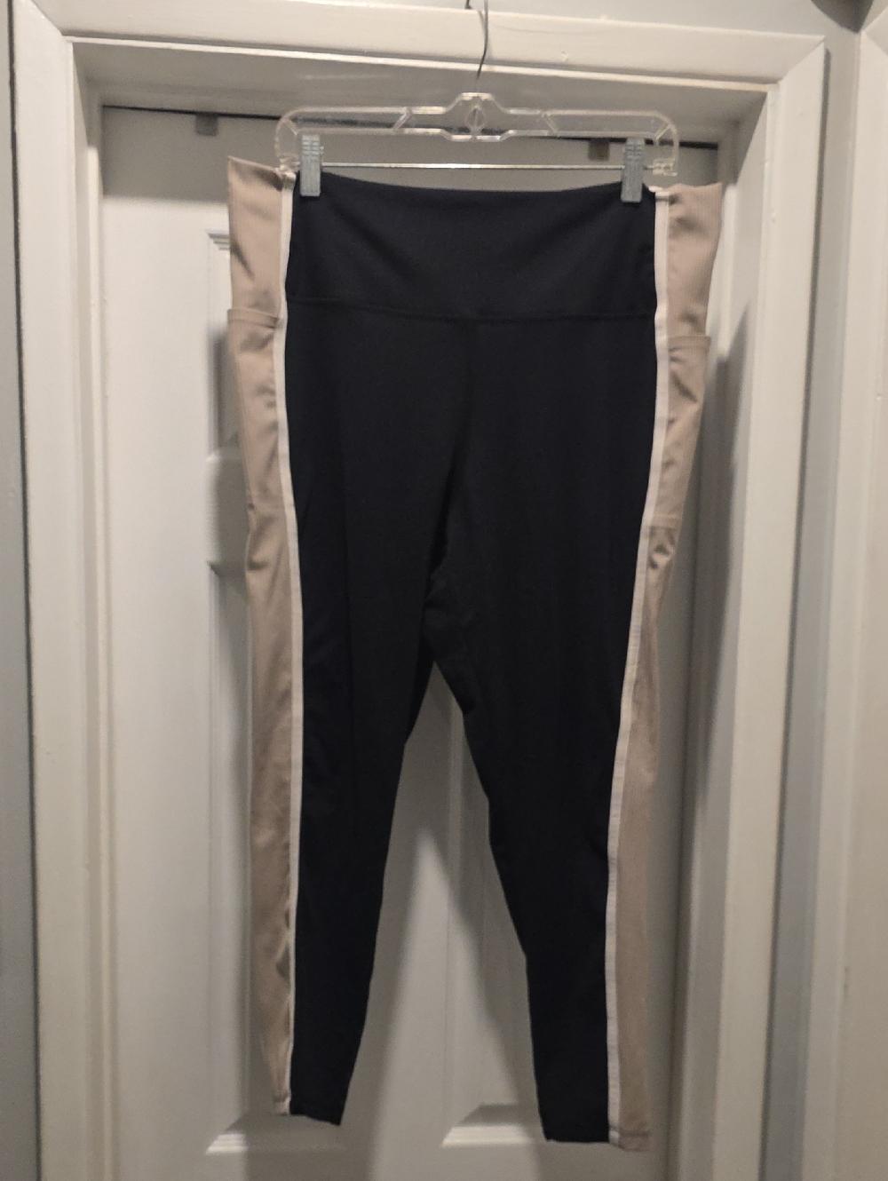 Danskin Black Activewear Top with White Logo